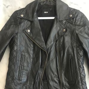 ASOS real leather biker jacket